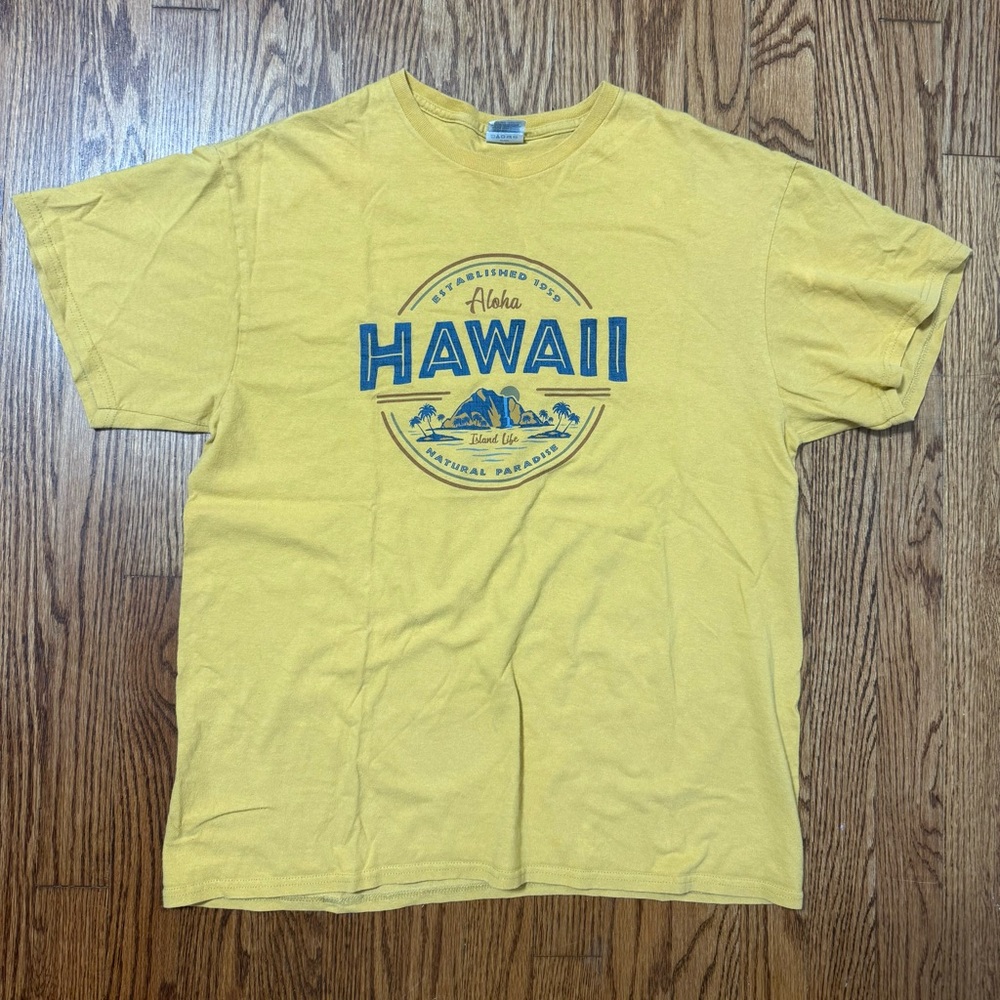 Othr Yellow Hawaii Graphic Tee